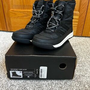 Black Youth Whitney II Short Lace Boots